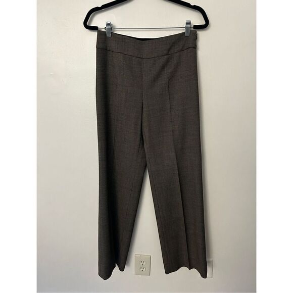 Armani Collezioni Black White Houndstooth Womens Cropped Pants Size 6 Office - Picture 1 of 7